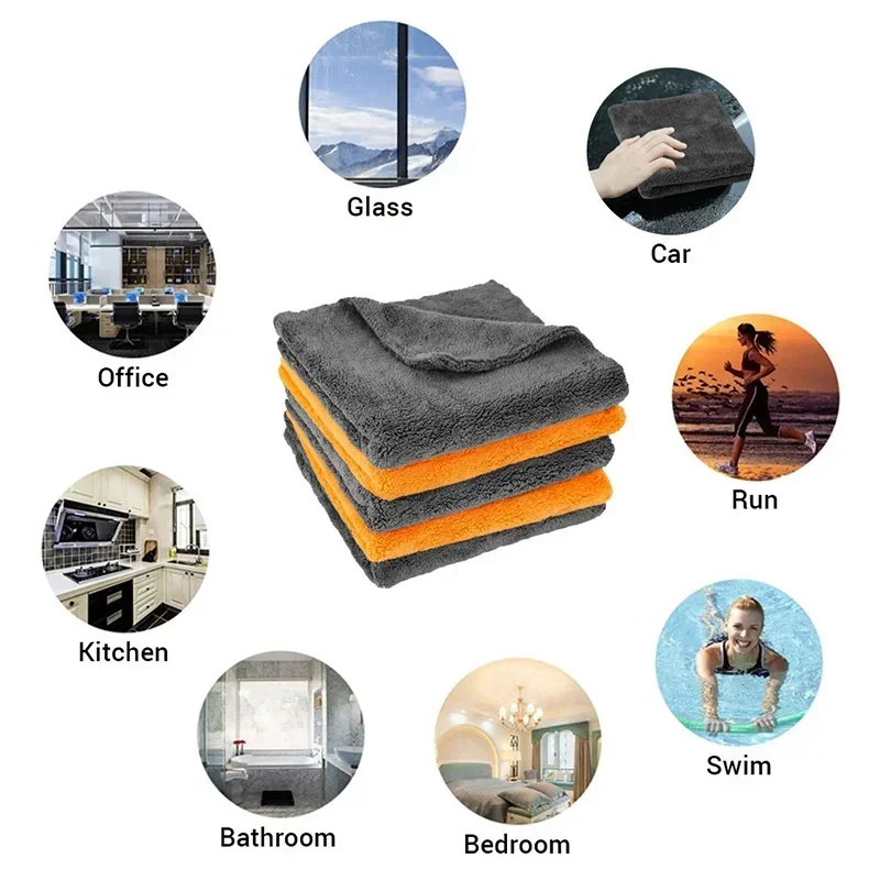 1-3Pcs Car Wash Microfiber Twi - Microfiber Car Drying Towel Super Absorbent review and price
