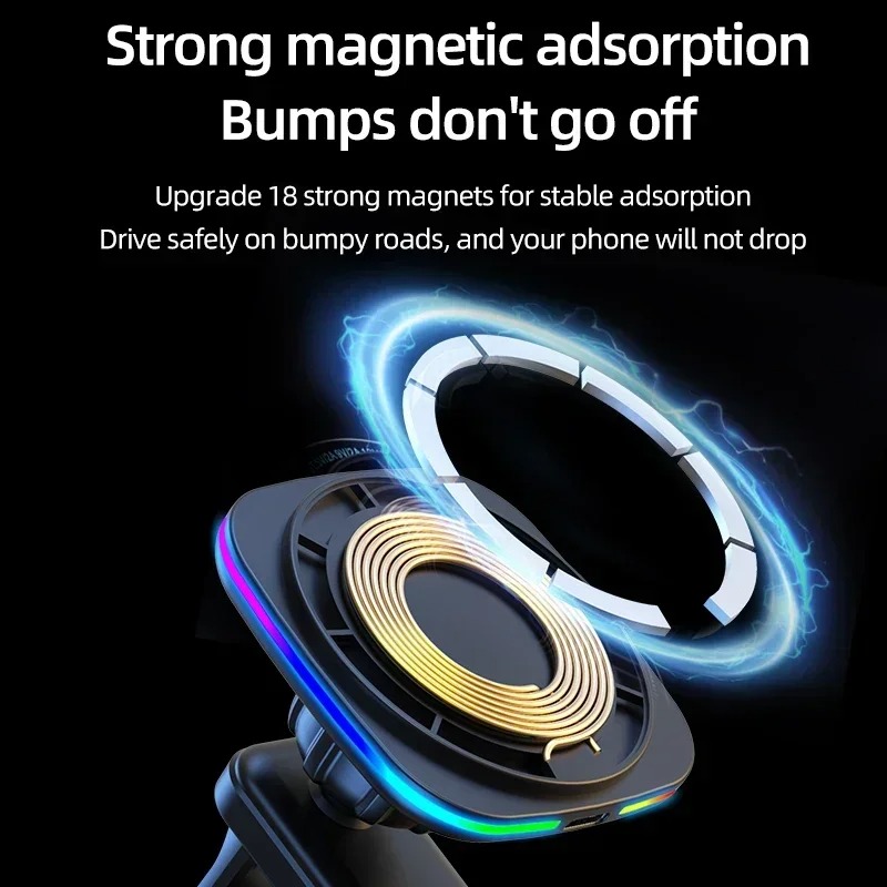 15W Magnetic Car Wireless Char - Magnetic Phone Holder For Car Vent review and price