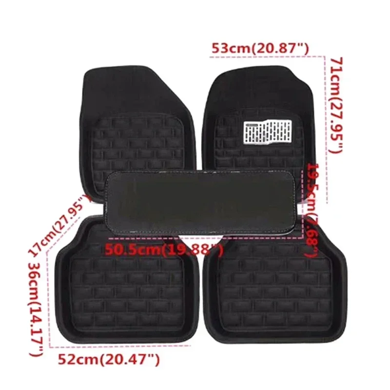 NEW Luxury Leather Car Floor M - Car Floor Mats Universal Waterproof Leather review and price