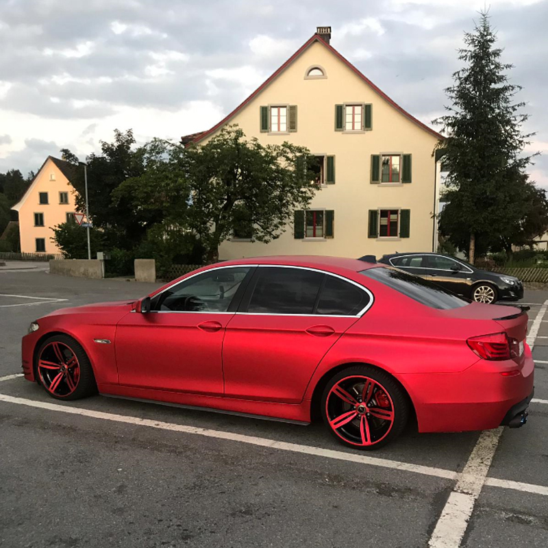 Red Forged Carbon Matte Glossy - Anti Glare Car Rearview Mirror Film review and price