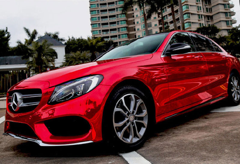 Red Forged Carbon Matte Glossy - Anti Glare Car Rearview Mirror Film review and price