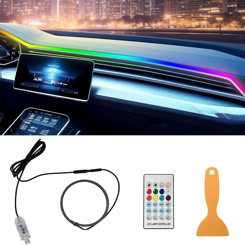 Colorful LED Car Interior Hidd - Led Ambient Interior Car Lights App Control review and price